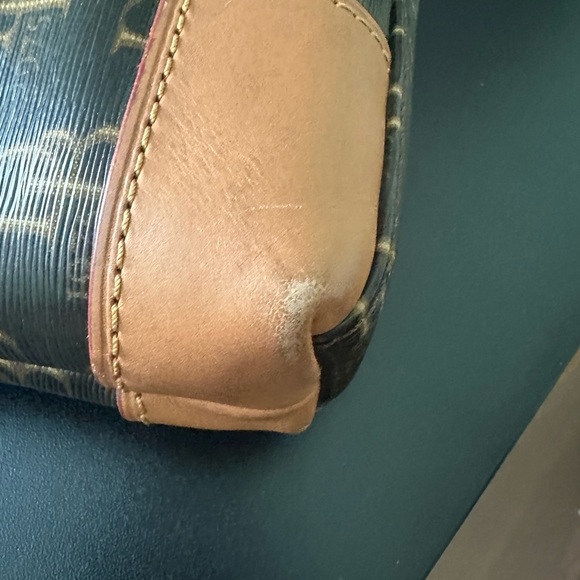 Dooney & Bourke Monogram 1975 DB75 Coated Canvas Leather Trim Crossbody Bag - Picture 6 of 7